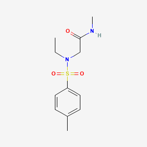 molecular formula C12H18N2O3S B5782077 N~2~-ethyl-N-methyl-N~2~-[(4-methylphenyl)sulfonyl]glycinamide 