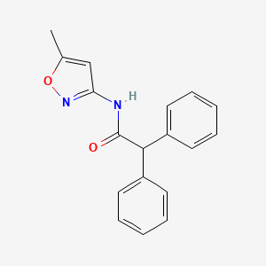 molecular formula C18H16N2O2 B5782194 N-(5-methyl-1,2-oxazol-3-yl)-2,2-diphenylacetamide 