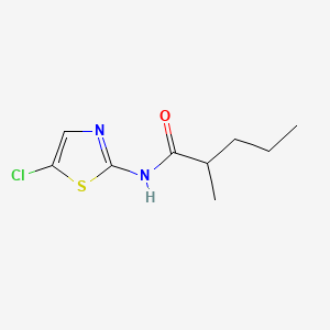 molecular formula C9H13ClN2OS B578220 N-(5-chloro-1,3-thiazol-2-yl)-2-methylpentanamide CAS No. 13808-32-7