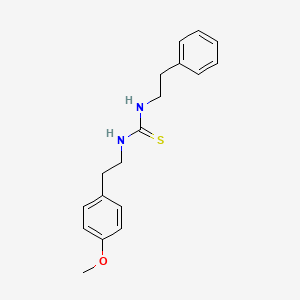 molecular formula C18H22N2OS B5782203 N-(4-METHOXYPHENETHYL)-N'-PHENETHYLTHIOUREA 
