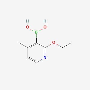 molecular formula C8H12BNO3 B578224 (2-Ethoxy-4-methylpyridin-3-yl)boronic acid CAS No. 1309982-61-3