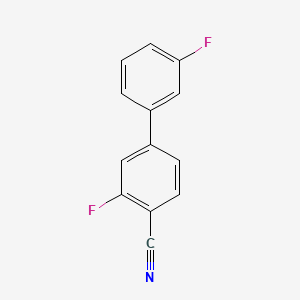 molecular formula C13H7F2N B578225 2-Fluoro-4-(3-fluorophenyl)benzonitrile CAS No. 1214356-07-6