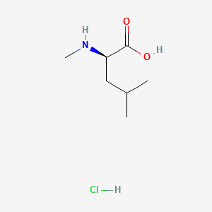 molecular formula C7H16ClNO2 B578239 N-Me-D-Leu-OH.HCl CAS No. 1221498-82-3