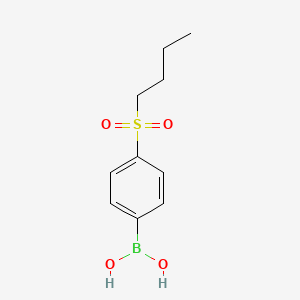 molecular formula C10H15BO4S B578240 4-(Butylsulfonyl)phenylboronic acid CAS No. 1217501-02-4
