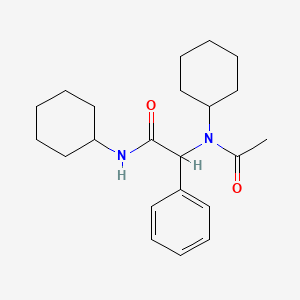Acetamide,n-cyclohexyl-2-(n-cyclohexylacetamido)-2-phenyl-