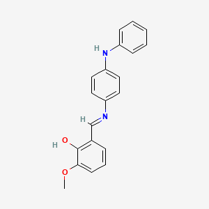 molecular formula C20H18N2O2 B5782476 ALPHA-(4-ANILINOPHENYLIMINO)-6-METHOXY-O-CRESOL CAS No. 6380-73-0