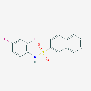 molecular formula C16H11F2NO2S B5782592 N-(2,4-difluorophenyl)naphthalene-2-sulfonamide 