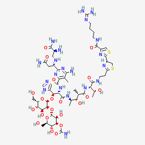 molecular formula C55H86N20O21S2 B578265 Zeocin CAS No. 11031-11-1