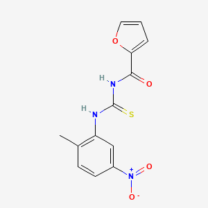 molecular formula C13H11N3O4S B5782686 N-(2-FURYLCARBONYL)-N'-(2-METHYL-5-NITROPHENYL)THIOUREA 