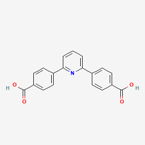 molecular formula C19H13NO4 B578274 4,4'-(Pyridine-2,6-diyl)dibenzoic acid CAS No. 1099-06-5