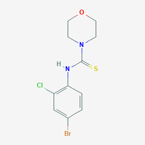 molecular formula C11H12BrClN2OS B5782794 N-(4-bromo-2-chlorophenyl)morpholine-4-carbothioamide 