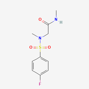 molecular formula C10H13FN2O3S B5782893 N~2~-[(4-fluorophenyl)sulfonyl]-N,N~2~-dimethylglycinamide 
