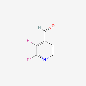 molecular formula C6H3F2NO B578290 2,3-Difluoropyridine-4-carbaldehyde CAS No. 1227502-65-9