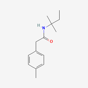 molecular formula C14H21NO B5783062 N-(2-methylbutan-2-yl)-2-(4-methylphenyl)acetamide 