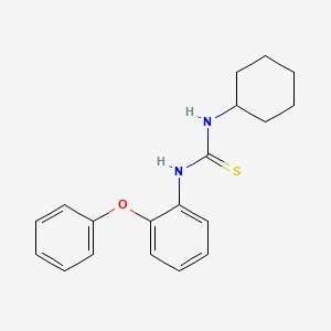 molecular formula C19H22N2OS B5783181 1-Cyclohexyl-3-(2-phenoxyphenyl)thiourea 