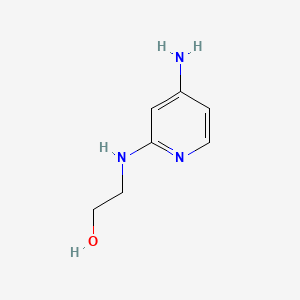molecular formula C7H11N3O B578319 2-((4-Aminopyridin-2-yl)amino)ethanol CAS No. 1249034-98-7