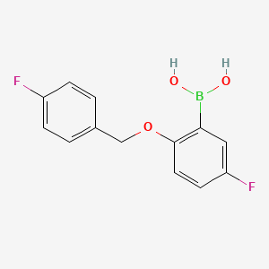 5-Fluoro-2-(4-fluorophenylmethoxy)phenylboronic acid
