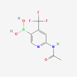 6-Acetamido-4-(trifluoromethyl)pyridin-3-ylboronic acid