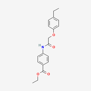 molecular formula C19H21NO4 B5783389 Ethyl 4-[[2-(4-ethylphenoxy)acetyl]amino]benzoate 