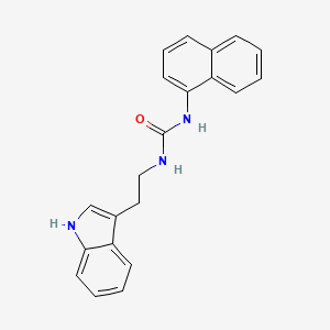 molecular formula C21H19N3O B5783457 N-[2-(1H-indol-3-yl)ethyl]-N'-1-naphthylurea 