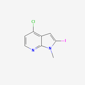 4-chloro-2-iodo-1-methyl-1H-pyrrolo[2,3-b]pyridine