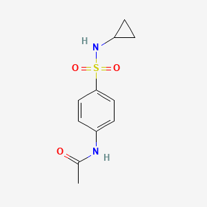 molecular formula C11H14N2O3S B5783591 N-[4-(cyclopropylsulfamoyl)phenyl]acetamide 
