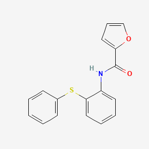 molecular formula C17H13NO2S B5783614 N-[2-(phenylsulfanyl)phenyl]furan-2-carboxamide 
