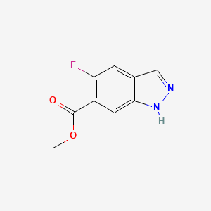 molecular formula C9H7FN2O2 B578362 Methyl 5-fluoro-1H-indazole-6-carboxylate CAS No. 1227270-38-3