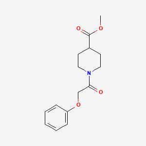 molecular formula C15H19NO4 B5783663 Methyl 1-(2-phenoxyacetyl)piperidine-4-carboxylate 