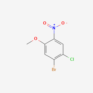 molecular formula C7H5BrClNO3 B578369 5-Bromo-4-chloro-2-nitroanisole CAS No. 1360616-77-8