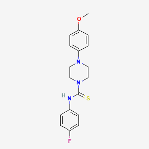 molecular formula C18H20FN3OS B5783691 N-(4-fluorophenyl)-4-(4-methoxyphenyl)piperazine-1-carbothioamide 