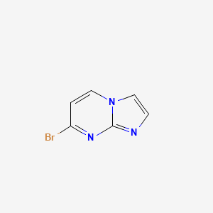molecular formula C6H4BrN3 B578371 7-Bromoimidazo[1,2-a]pyrimidine CAS No. 1251033-57-4