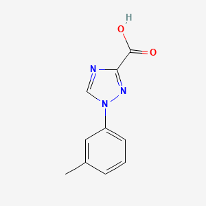 molecular formula C10H9N3O2 B578379 1-(m-Tolyl)-1H-1,2,4-triazole-3-carboxylic acid CAS No. 1245649-64-2