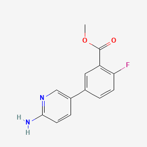 Methyl 5-(6-aminopyridin-3-yl)-2-fluorobenzoate