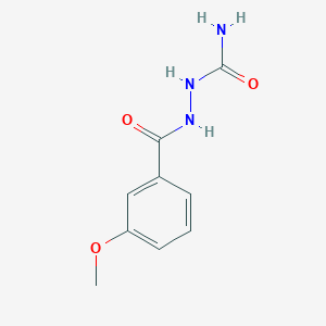 molecular formula C9H11N3O3 B5783936 [(3-Methoxybenzoyl)amino]urea 