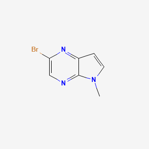 molecular formula C7H6BrN3 B578394 N-Methyl-5-bromo-4,7-diazaindole CAS No. 1217090-32-8