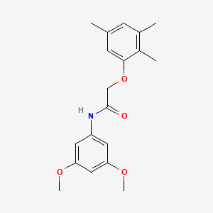 molecular formula C19H23NO4 B5784136 N-(3,5-dimethoxyphenyl)-2-(2,3,5-trimethylphenoxy)acetamide 