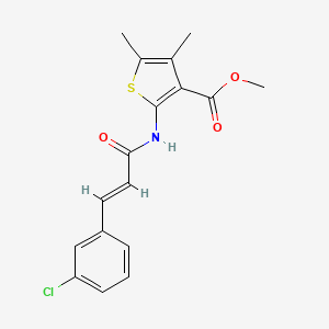 molecular formula C17H16ClNO3S B5784148 methyl 2-{[3-(3-chlorophenyl)acryloyl]amino}-4,5-dimethyl-3-thiophenecarboxylate 