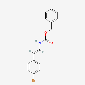 molecular formula C16H14BrNO2 B578421 Benzyl 4-bromostyrylcarbamate CAS No. 1228957-12-7