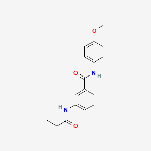 molecular formula C19H22N2O3 B5784216 N-(4-ETHOXYPHENYL)-3-(2-METHYLPROPANAMIDO)BENZAMIDE 