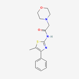 molecular formula C16H19N3O2S B5784227 N-(5-methyl-4-phenyl-1,3-thiazol-2-yl)-2-(morpholin-4-yl)acetamide 