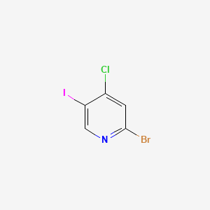 molecular formula C5H2BrClIN B578424 2-Bromo-4-chloro-5-iodopyridine CAS No. 1364663-37-5