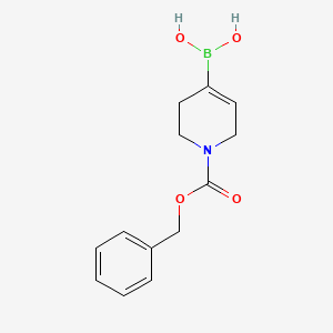 molecular formula C13H16BNO4 B578425 (1-((Benzyloxy)carbonyl)-1,2,3,6-tetrahydropyridin-4-yl)boronic acid CAS No. 1251537-33-3