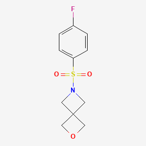 6-((4-Fluorophenyl)sulfonyl)-2-oxa-6-azaspiro[3.3]heptane