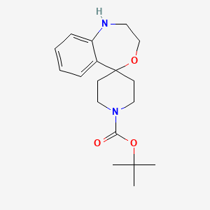 tert-butyl 2,3-dihydro-1H-spiro[benzo[e][1,4]oxazepine-5,4'-piperidine]-1'-carboxylate