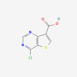 molecular formula C7H3ClN2O2S B578431 4-Chlorothieno[3,2-D]pyrimidine-7-carboxylic acid CAS No. 1269667-57-3