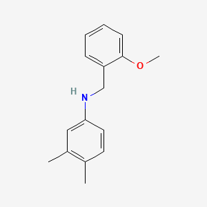 molecular formula C16H19NO B5784313 N-[(2-methoxyphenyl)methyl]-3,4-dimethylaniline 
