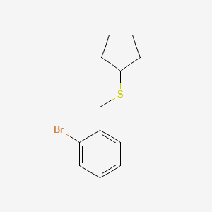 2-(S-Cyclopentylthiomethyl)-1-bromobenzene