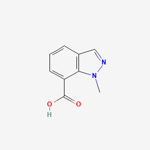 molecular formula C9H8N2O2 B578433 1-Methylindazole-7-carboxylic acid CAS No. 1221288-23-8