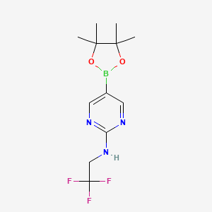 5-(4,4,5,5-Tetramethyl-1,3,2-dioxaborolan-2-yl)-N-(2,2,2-trifluoroethyl)pyrimidin-2-amine